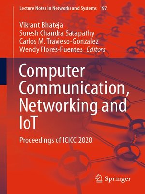cover image of Computer Communication, Networking and IoT